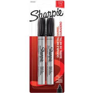 Sharpie Metal Bullet Black, Pack of 2