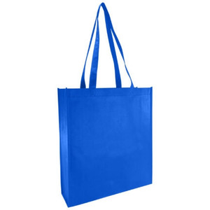 Plain Non Woven Bags Navy Blue Pantone 2768C 350H X 420W X 120mm Gussett & Bottom (Each)