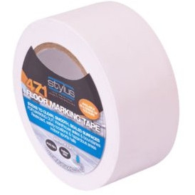 Stylus 471 PVC Floor Marking Tape (White) 48mm x 33m, Each