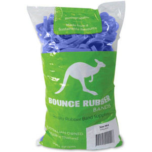 Bounce Rubber Bands Size 64, 500g, Blue Pack