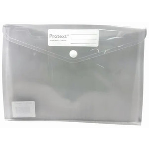 PROTEXT A5 CLEAR BUTTON DOCUMENT WALLLET