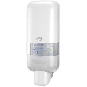 Tork Soap & Sanitiser Dispenser White S4, Each