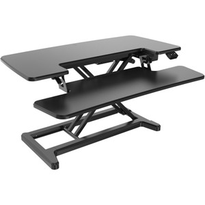 Rapidline Electric Desk Top Workstation 880mm Surface Black