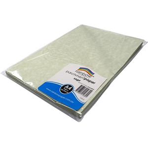 RAINBOW PARCHMENT PAPER A4 90GSM ACID FREE 100 SHEETS SAGE