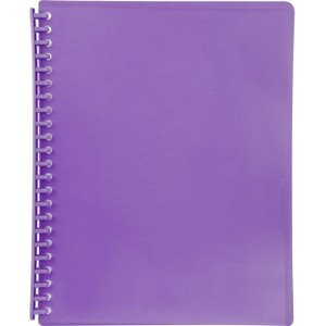 DISPLAY BOOK A4 20 POCKET - REFILLABLE - PURPLE