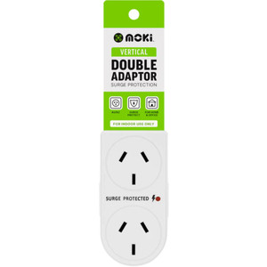 Moki Double Adaptor - Vertical + Surge Protection