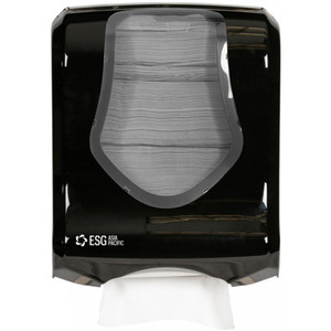ESG Wall Mount Multi-Fold Dispenser – Gloss Black, Each