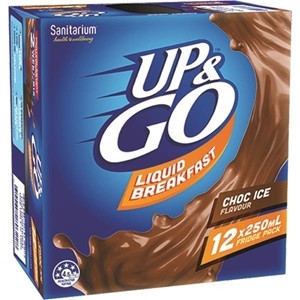 250ML UP&GO CHOC ICE 12PK