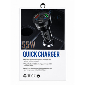 55W USB Smart Quick Car Charger