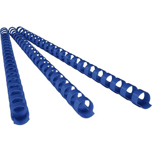FELLOWES BINDING COMBS PLASTIC 21 RING 25mm ROUND BLUE Pack of 50