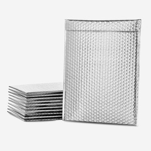 EnviroTherm Thermal Liner Bubble Wrap Mailer Bags 200 x 200mm + 50mm Flap & Tape, Carton of 250