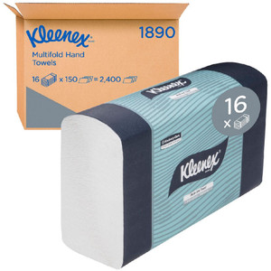 Kleenex Multifold Hand Towel 150 Sheet Carton of 16 Packs