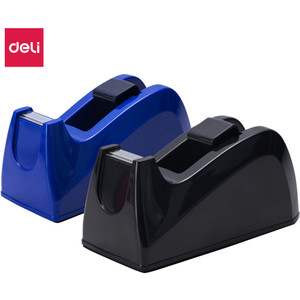 Deli small tape dispenser Black/Blue 120x57x60mm