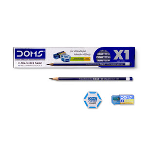 DOMS X1 NRT N-TEA Super Hexagonal Pencils Pack of 12 (2B)