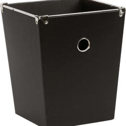 CACHE WASTE BIN MATT 21X21X26CM BLACK BX4
