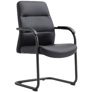 Blair Executive Chair with Arms And Soft Padding And Welded Black Frame in Black PU - 5 Yr Warranty
