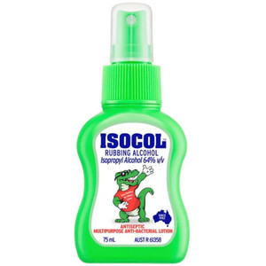 Isocol Rubbing Alcohol Multipurpose Spray 75ml, Each