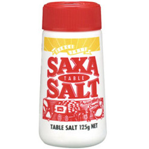 SAXA TABLE SALT Picnic Pack 125gm