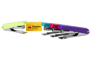 MARBIG STAPLER & STAPLES NO.10 10SHT ASSORTED NO.10 STAPLES BLISTERCARD (EACH)
