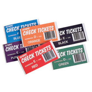 OLYMPIC CHECK TICKET BOOK No. 1-100 Each