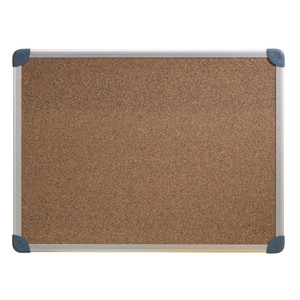 PENRITE CORK BULLETIN BOARD Aluminium Frame 450x600mm