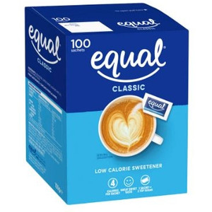 EQUAL SACHES 100'S SWEETNER