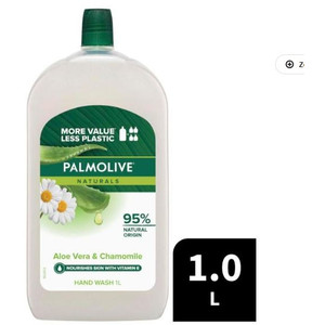 Palmolive Hand Wash Soap Refill - Aloe Vera & Chamomile, 1 Litre
