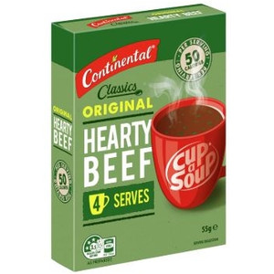 SOUP Cup-A-Soup Hearty Beef 4 Serve