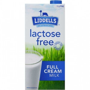 LIDDELLS LACTOSE FREE LONG LIFE MILK 1 Litre, Full Cream