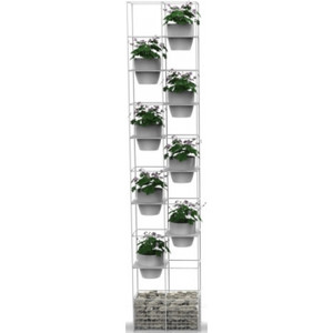 RAPID BLOOM VERTICAL GARDEN WHITE 1940mm (H) x 390mm (W) x 210mm (D)