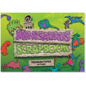OLYMPIC MINISAURUS SCRAPBOOK SM26 168x240mm, 64 Pages, Blank
 (same as NPM-SB6402)