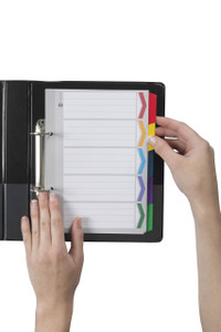 MARBIG A5  DIVIDERS & INDICES REINF BRD COL  5TAB