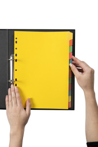 MARBIG® A4 12 TAB MANILLA ERASABLE DIVIDERS
