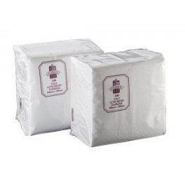 CAPRICE LUNCHEON NAPKINS 2 Ply White 1/8 Fold 320mm x 320mm Bx2000