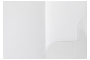 MARBIG PRESENTATION FOLDERS A5 Gloss White Pk10
