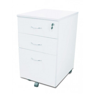 FOI MOBILE PEDESTAL 2 drawers &1 file White 465x476x680mm