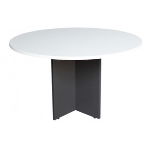 FOI ROUND MEETING TABLE White/Ironstone 1200(diameter)x720