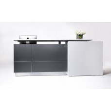 FOI ALPHA COUNTER Left Return Graphite 2500x850x1150mm