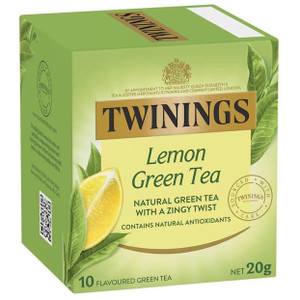 TWININGS TEA BAGS Green and Lemon Pk10