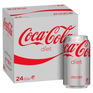DIET COKE 375ml cans 24pk