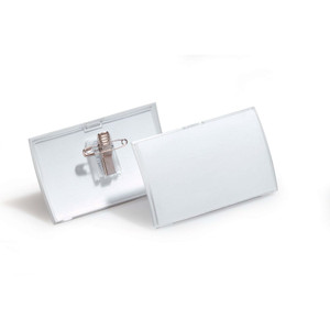 DURABLE NAME BADGE CLICK FOLD WITH COMBI CLIP RETAIL PACK