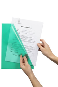 MARBIG LETTER FILES A4 Poly Green, Each