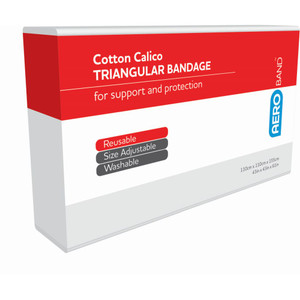 AEROBAND Cotton Calico Triangular Bandage 110 x 110 x 155cm, Each