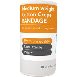 AEROCREPE Medium Cotton Crepe Bandage 10cm x 4M, Each