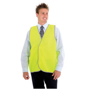 ZIONS HIVIS SAFETY WEAR Daytime HiVis Safety Vest - Small, Yellow