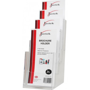 BROCHURE HOLDERS MULTI-TIERED DL 4 Tier F/Stand or W/Mount