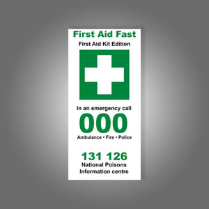 AEROGUIDE First Aid Leaflet, Each
