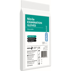 AEROGLOVE Large Nitrile Powder-Free Gloves, Pair