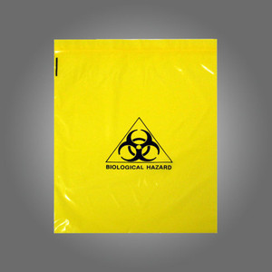 AEROHAZARD Biohazard Clinical Waste Bag 4L - Press Seal, 30um (250 x 300mm), Each