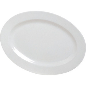 IMPRESS MELAMINE PLATTERS Oval 300x405mm White